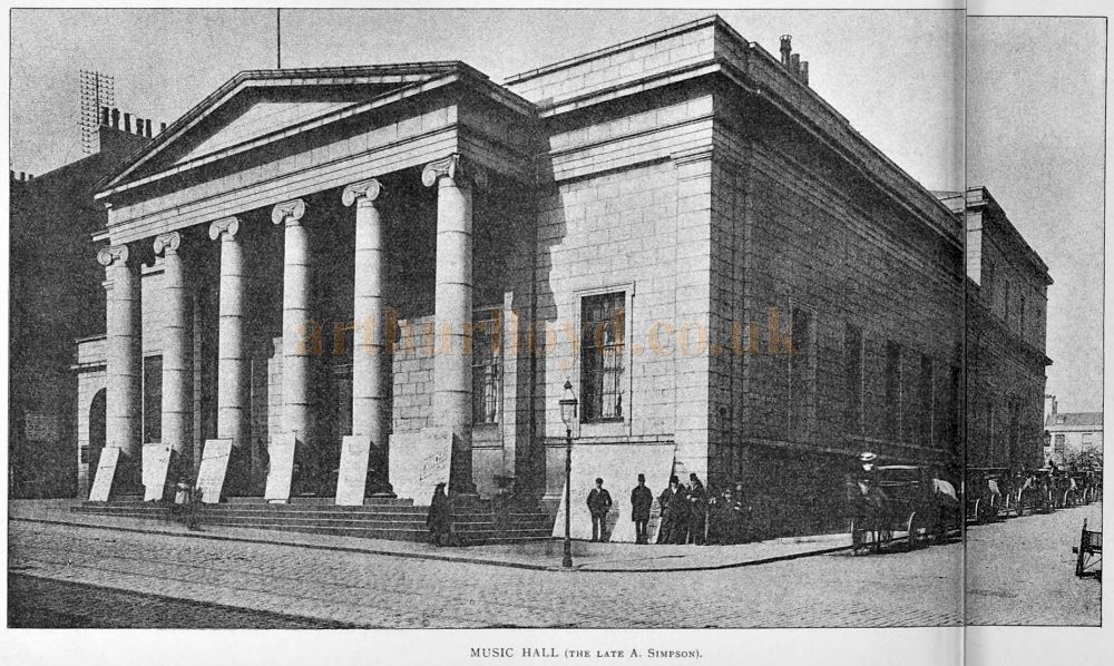 The Music Hall, Union Street, Aberdeen - From The Builder, 14th of May 1898.