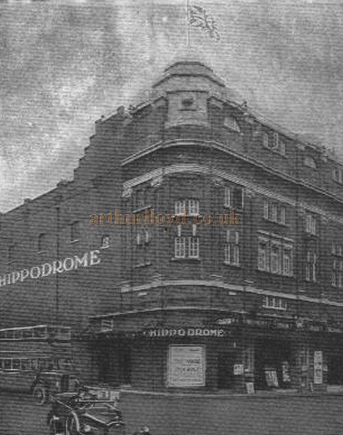 An early photograph of the Aldershot Hippodrome from A Programme for 'Babes in the Woods' at the Theatre in 1940 - Courtesy Alan Chudley.