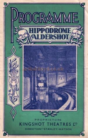 A programme for the Aldershot Hippodrome Theatre in May 1945 - Kindly donated by Pam Prior.