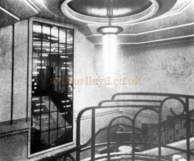 Staircase Ballastrading at the Odeon, Leicester Square when it first opened in 1937 - From The Architects' Journal, 9th of November 1937.