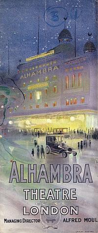 Variety Programme for the Alhambra Theatre December 26th 1911 - Courtesy John Moffatt.