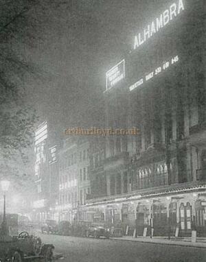 Early 1900s Postcard for the Alhambra Theatre.
