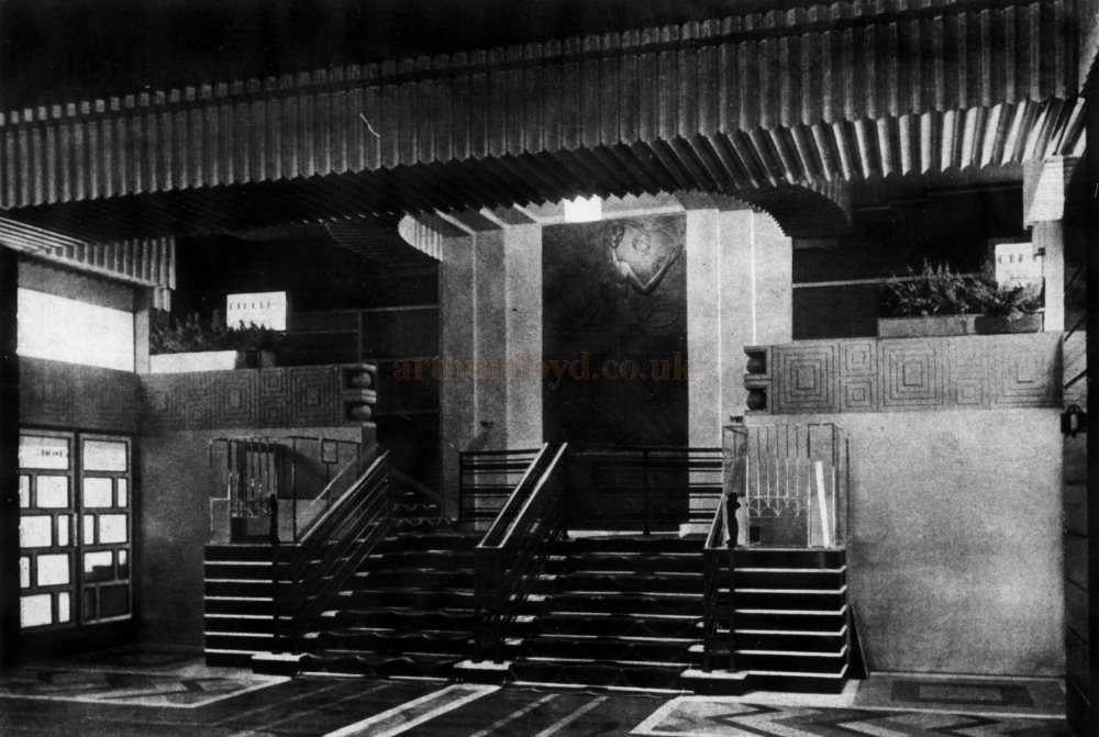 The Main Foyer of the New Victoria Theatre when it first opened in 1930 - From The Architect's Journal, 22nd of October 1930. 