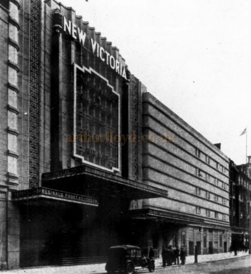 The Wilton Road Facade and Entrance to the New Victoria Theatre when it first opened in 1930 - From The Architect's Journal, 22nd of October 1930.