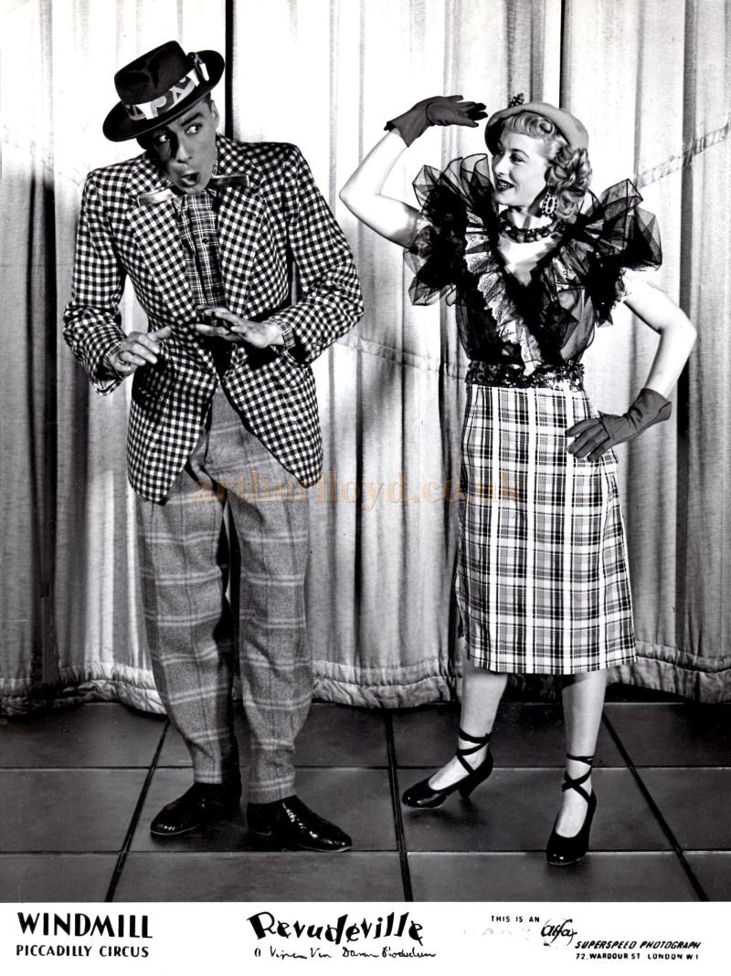 A Front of house photograph (lobby card) of John Law with Pat Hamilton - Courtesy Margaret Law