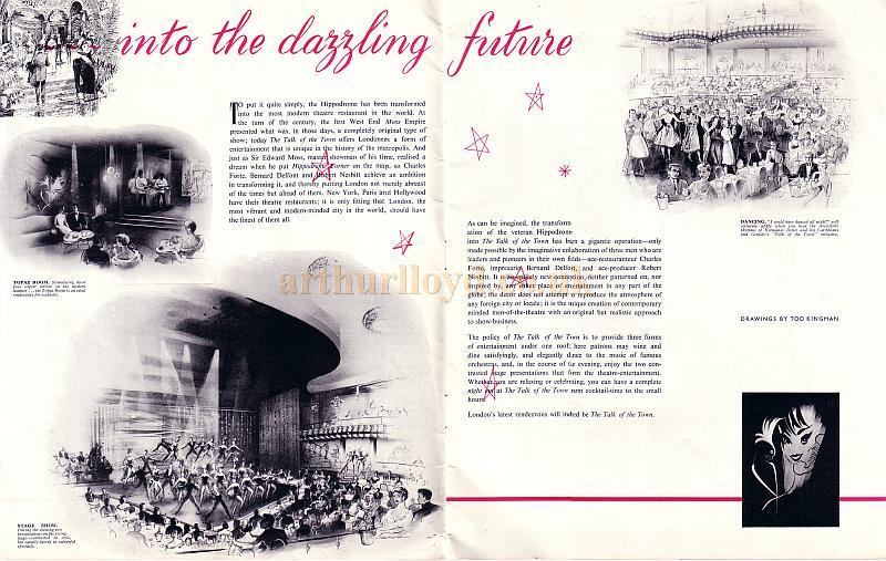 Conversion of the London Hippodrome into 'The Talk Of The Town' 