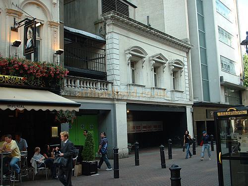 Empire Theatre Side elevation and exits - Photo M.L. 2003
