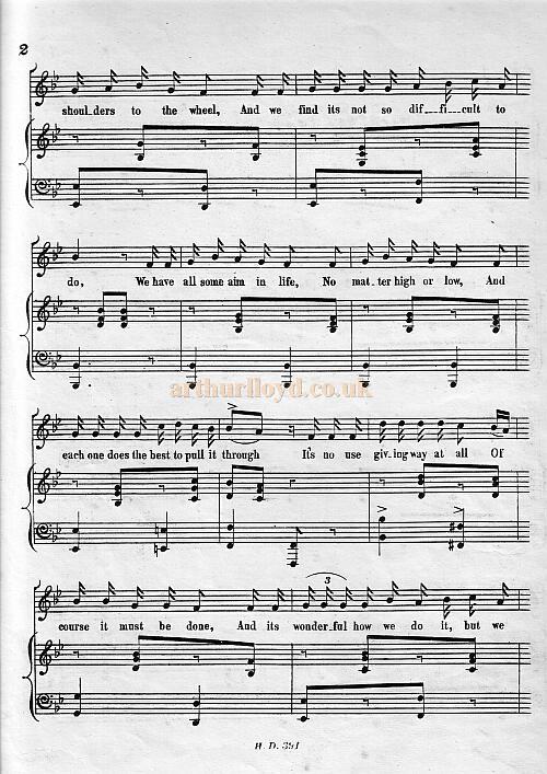 Arthur Lloyd's 'It's Wonderful How We Do It, But We Do'