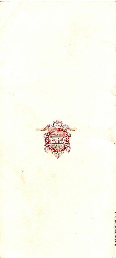 The Canterbury Music Hall dated Wednesday 28th February 1900, generously donated by Mr. John Moffatt.