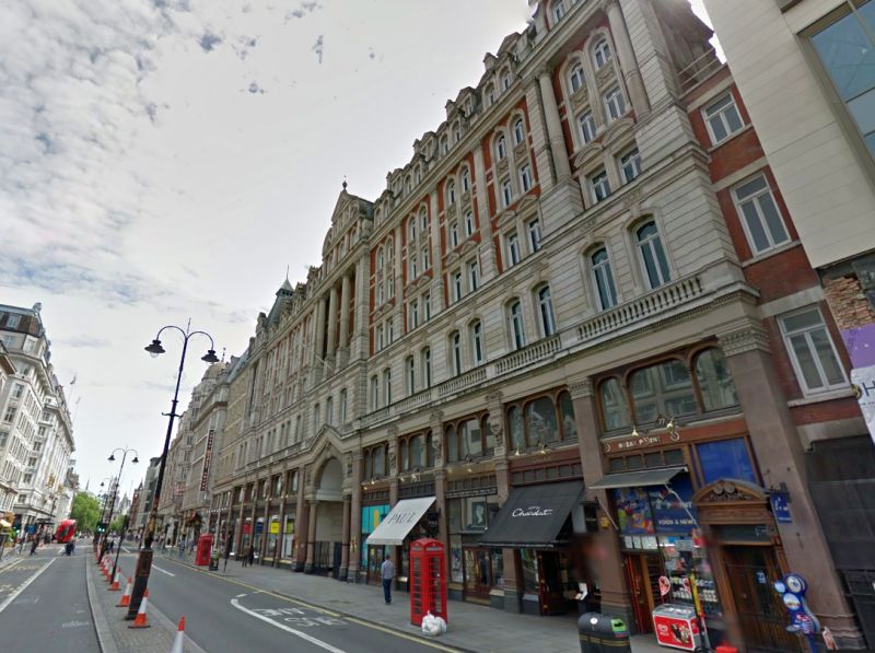 A Google StreetView Image of the former Hotel Cecil, Strand, London, which this Chapter refers to - Click to Interact 