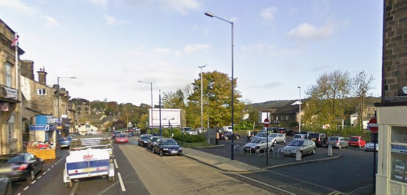 A Google StreetView Image showing the site of the former Bingley Hippodrome in October 2008 - Click to Interact.