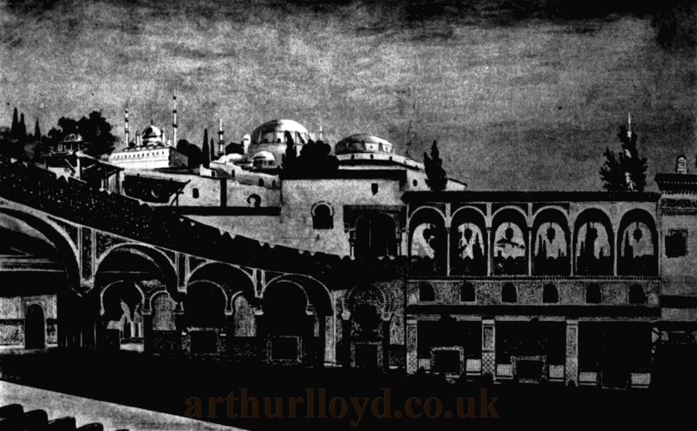 Designs for the Auditorium of the Alhambra Cinema whilst under construction in 1928 - From the Kinematograph Weekly, 17th of May 1928.