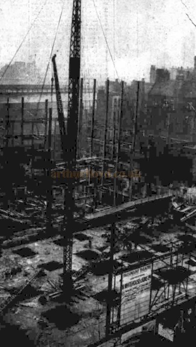 The Paramount Theatre, Birmingham under construction in 1936 - From the Birmingham Gazette, 18th of November 1936.