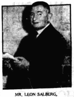 Leon Salberg - From the Birmingham Gazette, 24th of December 1935.