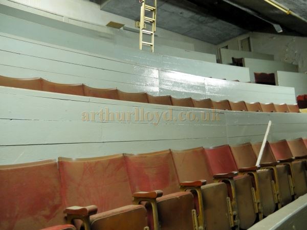 The now disused Balcony of the former Bishop Auckland Hippodrome - Courtesy Derek Mathieson.