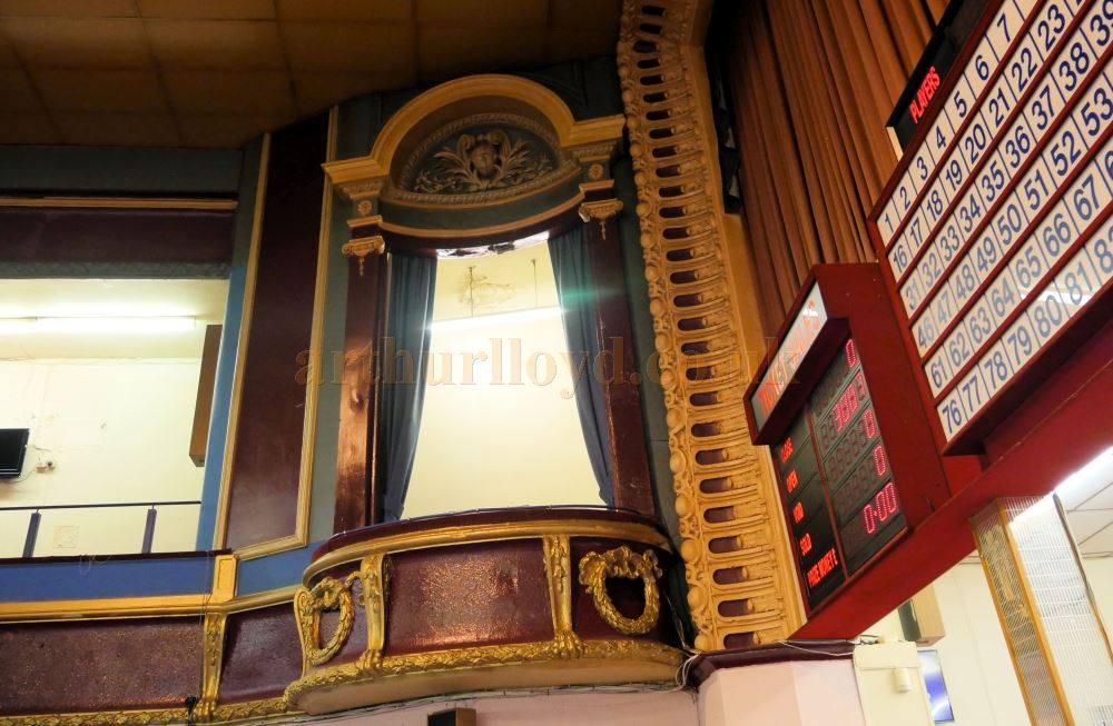 The Stage Right Box of the former Bishop Auckland Hippodrome - Courtesy Derek Mathieson. The Stage Right Box of the former Bishop Auckland Hippodrome - Courtesy Derek Mathieson.