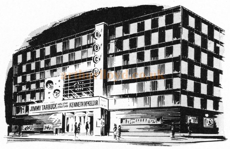 A Sketch of the ABC Theatre, Blackpool with Jimmy Tarbuck and Keneth McKellar on the Bill - From a Programme for the Theatre in 1971 - Courtesy Martin Clark.