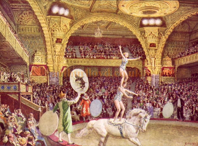The Blackpool Tower Circus (from the original by Fortunino Matania, R.I.) - From a 1938 programme for the Winter Gardens Complex 