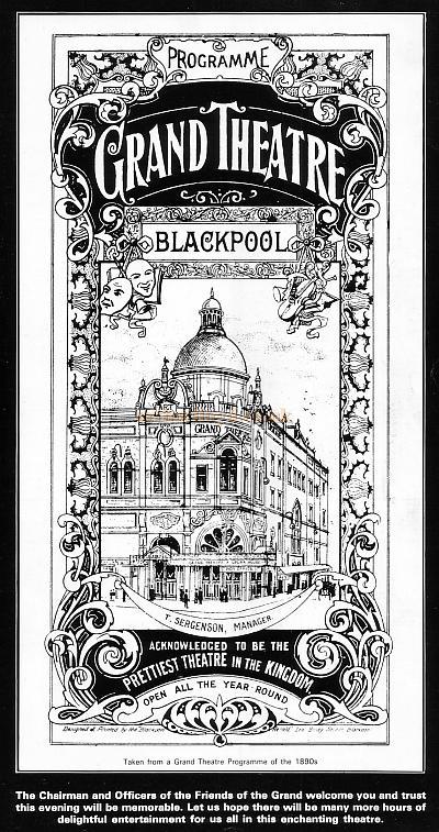 A Programme for the reopening of the Blackpool Grand Theatre on the 25th July 1977 
