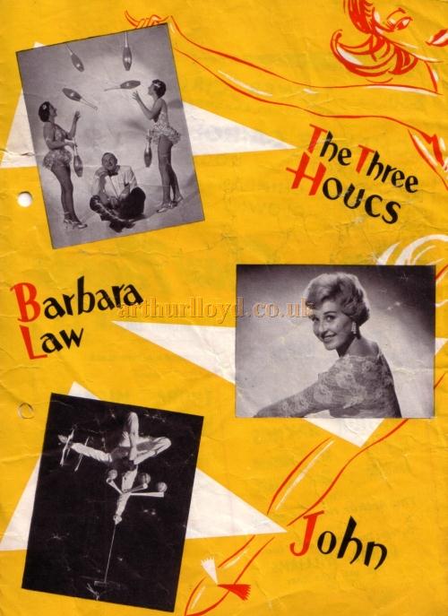 A programme for 'The Big Show' of 1962 at the Blackpool Opera House - Courtesy Roy Cross