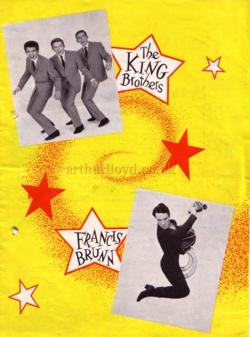 A programme for 'The Big Show' of 1963 at the Blackpool Opera House - Courtesy Roy Cross