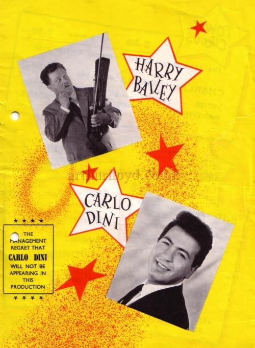 A programme for 'The Big Show' of 1963 at the Blackpool Opera House - Courtesy Roy Cross