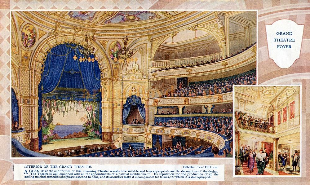 A page from a Souvenir Programme for the Tower, Palace, and Grand Theatre, Blackpool - Courtesy Colin Davies.