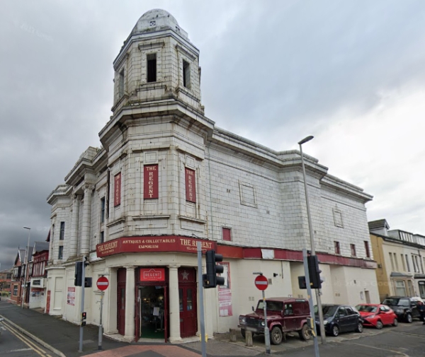 A Google StreetView Image of the Regent Cinema in September 2022 - Click to Interact.