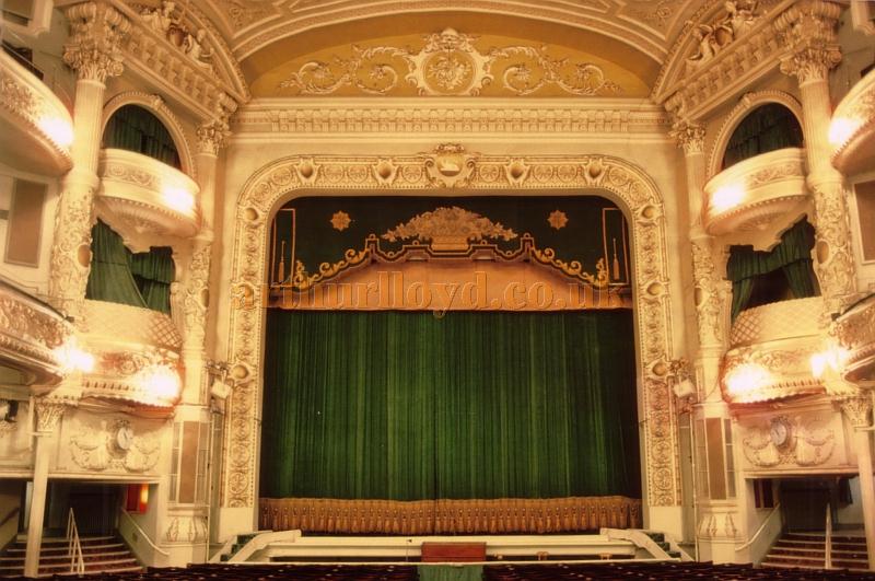 The Auditorium and Stage of the Winter Gardens Theatre, Blackpool in 1980 - Courtesy Ted Bottle