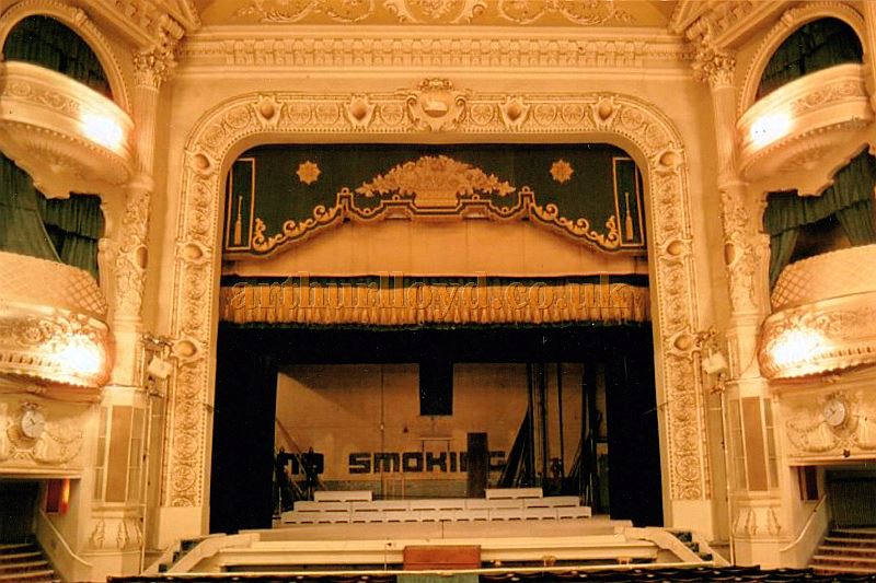 The Auditorium and Stage of the Winter Gardens Theatre, Blackpool in 1980 - Courtesy Ted Bottle