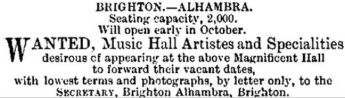 The ERA, 25th August 1888