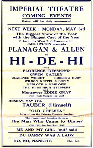 Coming Attractions for May 1943 - From a programme for 'Florodora' at the Imperial Theatre, Brighton in 1943 - Courtesy Liz Jarrett - Click for details.