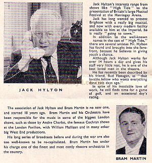 Jack Hylton and Bram Martin