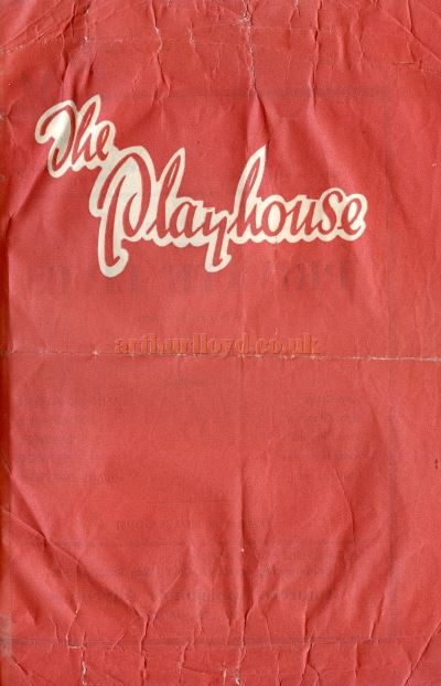 A Programme Cover for a production of Noel Coward's 'Private Lives' at the Brighton Playhouse in the late 1940s - Courtesy Chris Pogson whose mother then known as Ann Middleton played the part of Sibyl Chase.