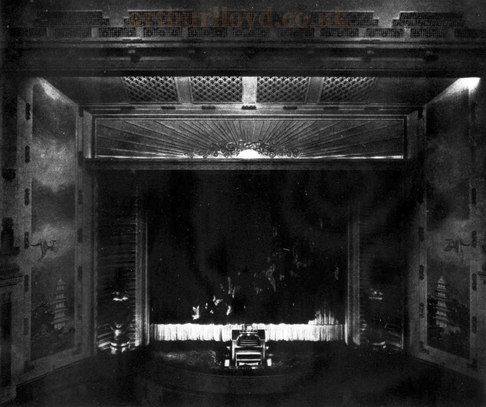 The Auditorium and Stage of the Savoy Theatre, Brighton when it first opened in 1930 - From The Architects' Journal, 8th of April 1931.