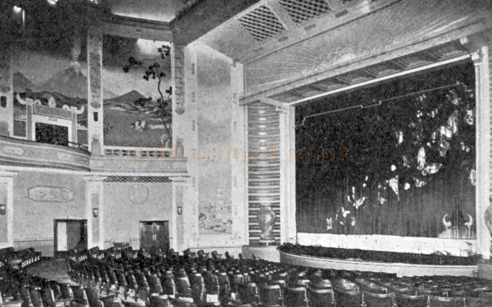 The Auditorium and Stage of the Savoy Theatre, Brighton when it first opened in 1930 - From The Bioscope, 13th of August 1930.