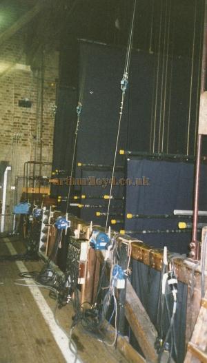 The Fly Floor of the Buxton Opera House in 2000 - Courtesy David Garratt.