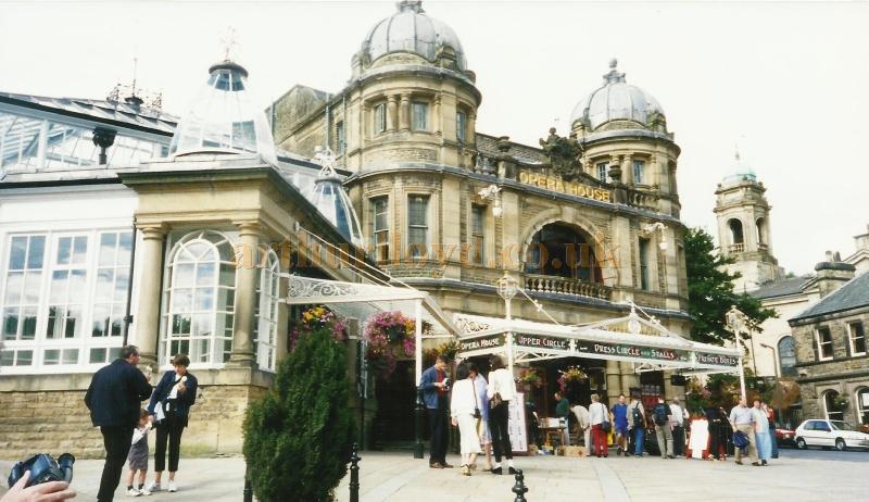 The Buxton Opera House and  Winter Gardens entrance in a photograph taken in 2000 - Courtesy David Garratt