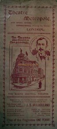 A Programme for 'A Midsummer Night's Dream' at the Metropole Theatre, Camberwell in 1895.