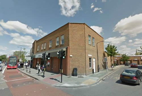 A Google StreetView Image of the site of the Camberwell Palace today - Click to Interact.