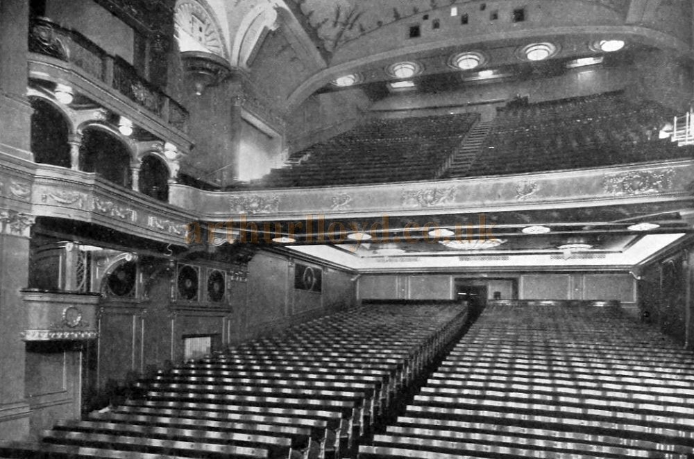 The Auditorium of the Capitol Theatre, Haymarket when it first opened - From The Builder, 6th of March 1925.