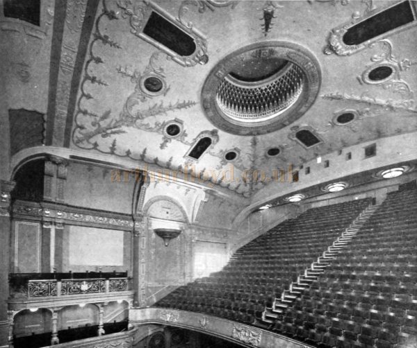 The Auditorium of the Capitol Theatre, Haymarket when it first opened - From The Builder, 6th of March 1925.
