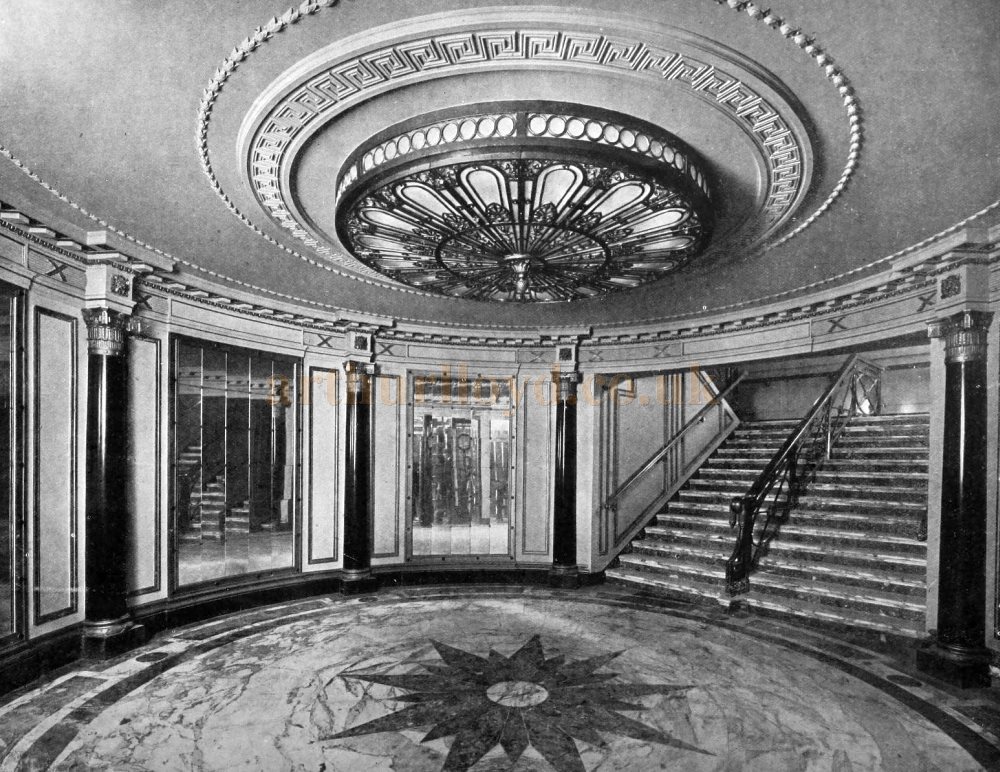 The Main Entrance Hall to the Capitol Theatre, Haymarket when it first opened - From The Builder, 6th of March 1925.