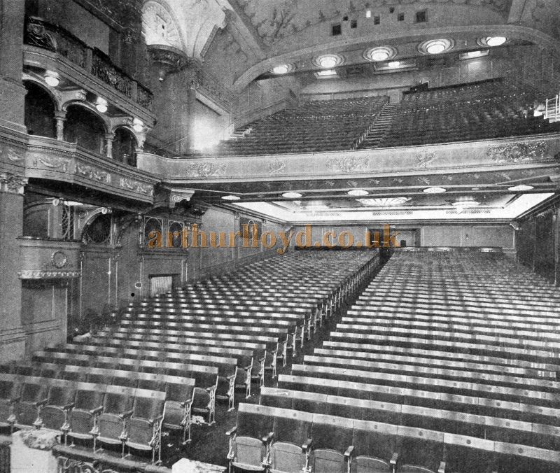 The Stalls of the Capitol Theatre, Haymarket - From The Cinema News and Property Gazette, February 19th, 1925