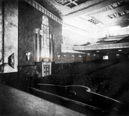 The Auditorium from the Stage of the Capitol Theatre, Winchmore Hill - From The Architect's Journal, 20th of August 1930.