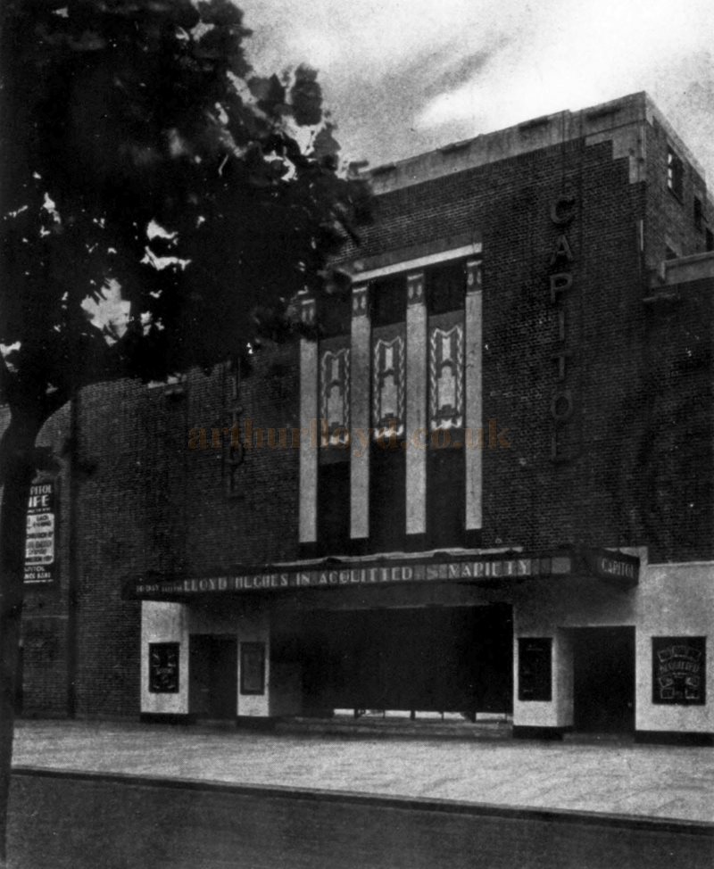 The Main Entrance of the Capitol Theatre, Winchmore Hill - From The Architect's Journal, 20th of August 1930.