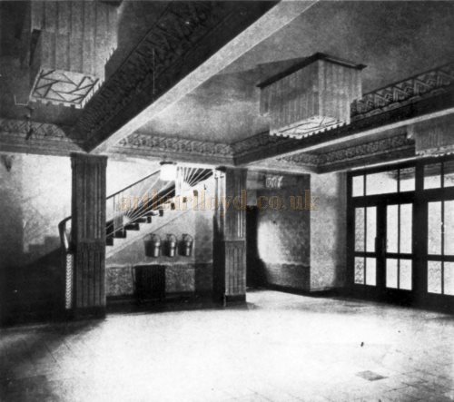 The Foyer of the Capitol Theatre, Winchmore Hill - From The Architect's Journal, 20th of August 1930.
