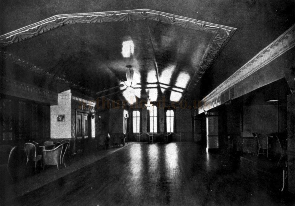 The large Tea Room and Dance Hall at the Capitol Theatre, Winchmore Hill - From The Architect's Journal, 20th of August 1930. 