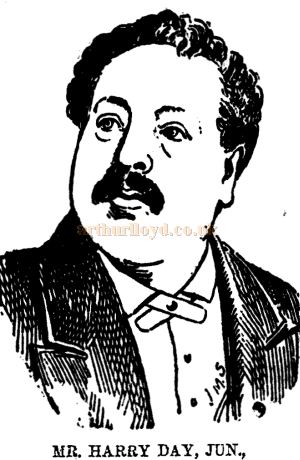 Mr. Harry Day, Jun., sole lessee and manager of the Grand Theatre of Varieties, Cardiff when it first opened in 1887 - From the Western Mail, 30th July 1887.