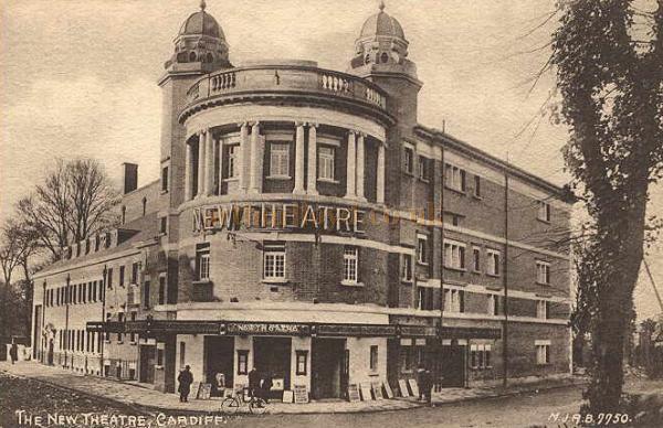 The New Theatre, Cardiff - From an early Postcard.